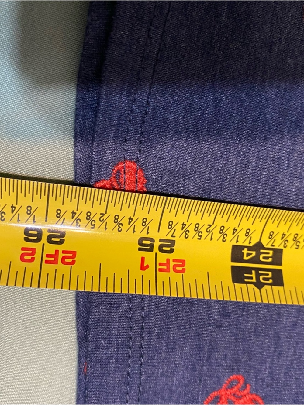 Trusels Navy Blue Short Sleeve Tee with Red Cherry Print - Picture 5 of 5